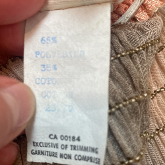 Vintage Algo-Ettes Ombré Peach Cream & Brown Floor Length Maxi Dress Size Size 5 - Picture 14 of 16